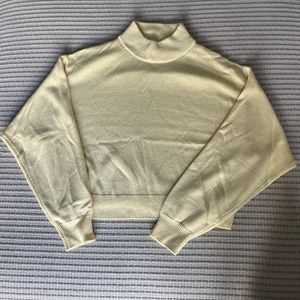 aritzia Wilfred Free Harper Sweater in Pale Yellow